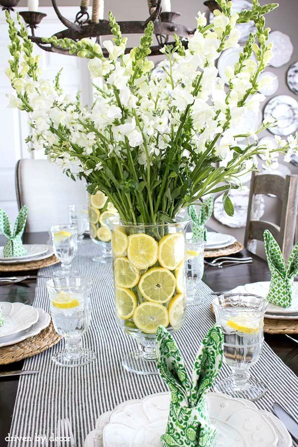 lemon floral arrangements