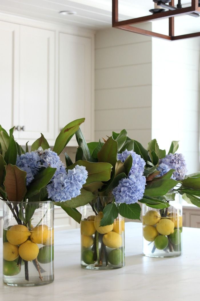 lemon flower arrangements mason jar