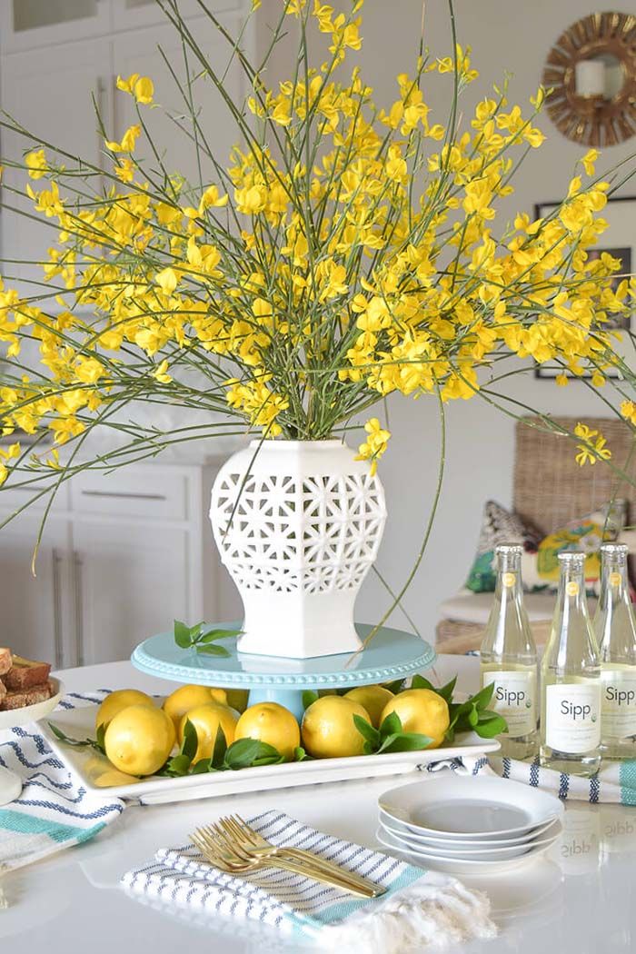 lemon flower arrangements